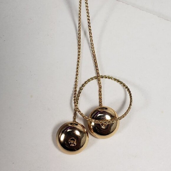 Gold Layered Necklace with Hammered Curve Slide Bar – Women’s Fashion Jewelry - Picture 8 of 10